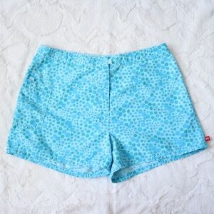 Mossimo Aqua Blue Dotted Shorts